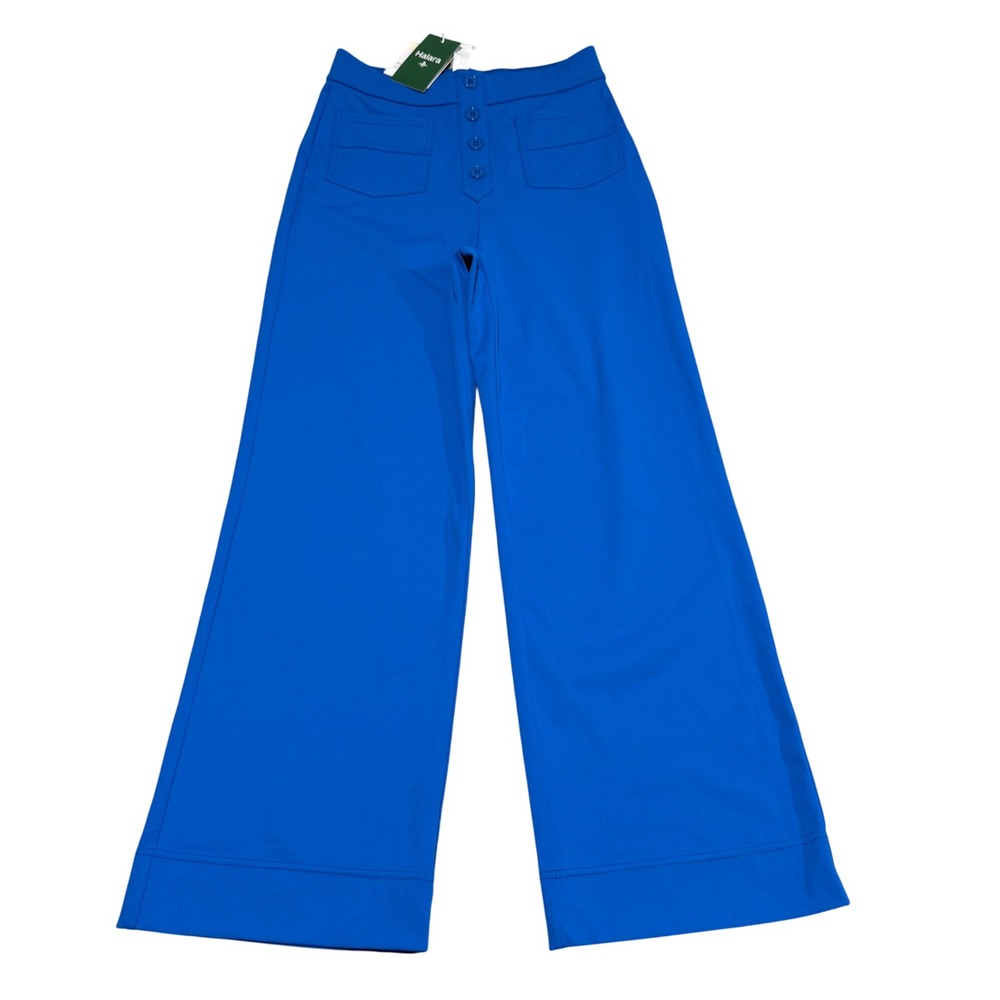 Halara DayStretch High Waisted Straight Leg Pants Royal Blue Petite Womens Small